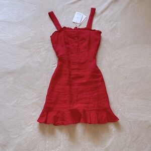 & Other Stories Red Mini Dress